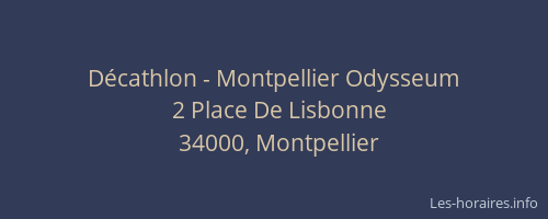 Décathlon - Montpellier Odysseum