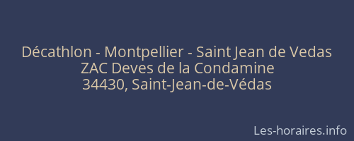 Décathlon - Montpellier - Saint Jean de Vedas