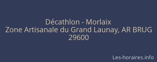 Décathlon - Morlaix