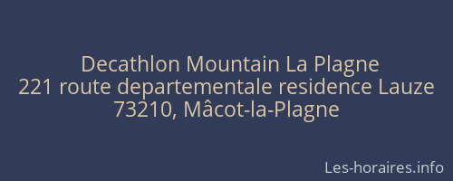  Decathlon Mountain La Plagne