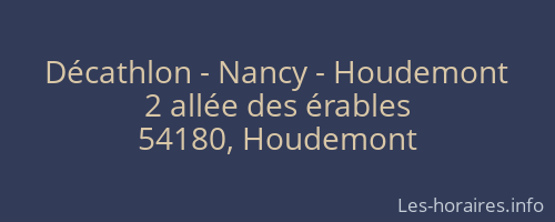 Décathlon - Nancy - Houdemont
