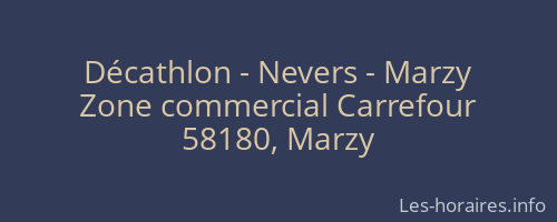 Décathlon - Nevers - Marzy