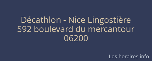 Décathlon - Nice Lingostière