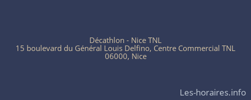 Décathlon - Nice TNL