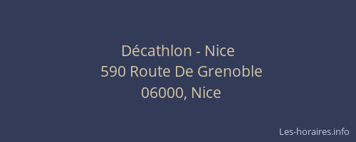 Décathlon - Nice