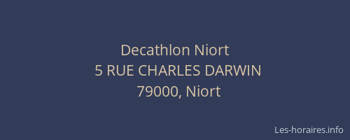 Decathlon Niort
