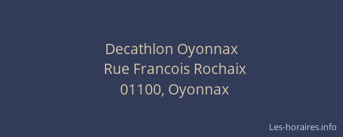 Decathlon Oyonnax