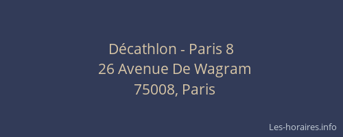 Décathlon - Paris 8