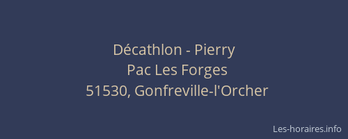 Décathlon - Pierry