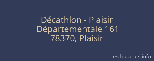 Décathlon - Plaisir