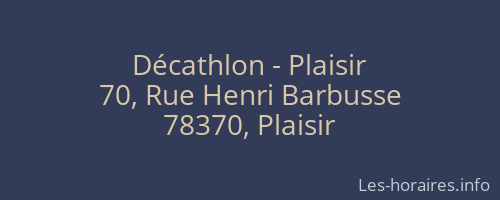 Décathlon - Plaisir