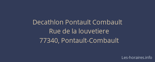 Decathlon Pontault Combault