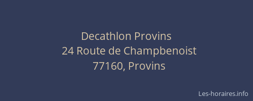 Decathlon Provins