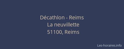 Décathlon - Reims