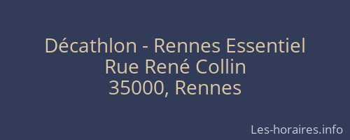 Décathlon - Rennes Essentiel