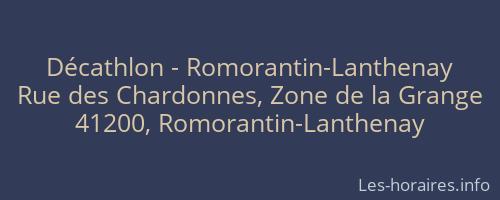 Décathlon - Romorantin-Lanthenay