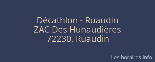 Décathlon - Ruaudin