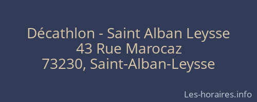 Décathlon - Saint Alban Leysse