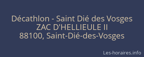 Décathlon - Saint Dié des Vosges