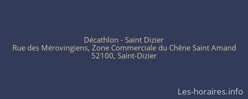 Décathlon - Saint Dizier