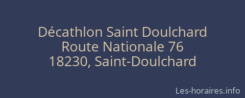 Décathlon Saint Doulchard