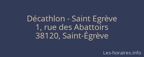 Décathlon - Saint Egrève