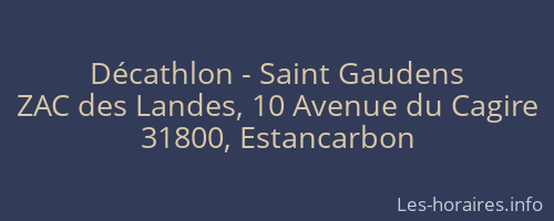 Décathlon - Saint Gaudens