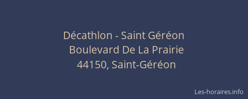 Décathlon - Saint Géréon