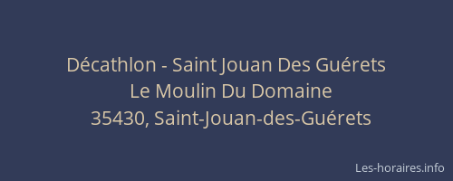 Décathlon - Saint Jouan Des Guérets