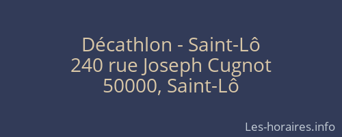 Décathlon - Saint-Lô