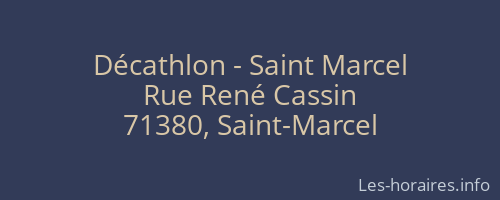 Décathlon - Saint Marcel
