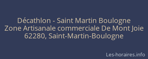 Décathlon - Saint Martin Boulogne