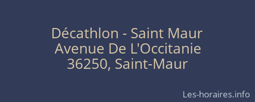 Décathlon - Saint Maur