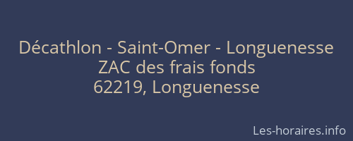 Décathlon - Saint-Omer - Longuenesse