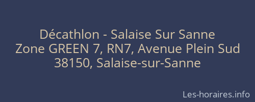 Décathlon - Salaise Sur Sanne