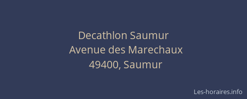 Decathlon Saumur