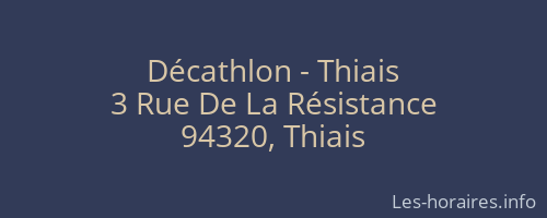 Décathlon - Thiais