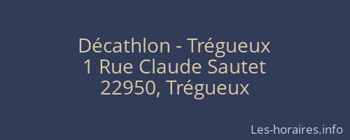 Décathlon - Trégueux