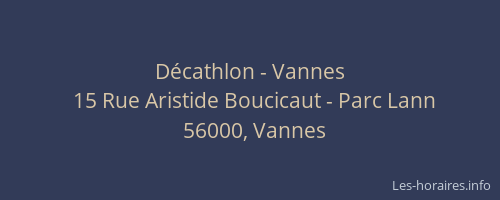 Décathlon - Vannes