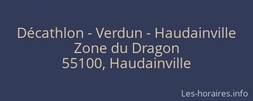 Décathlon - Verdun - Haudainville