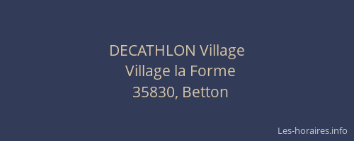DECATHLON Village
