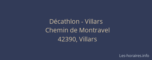 Décathlon - Villars