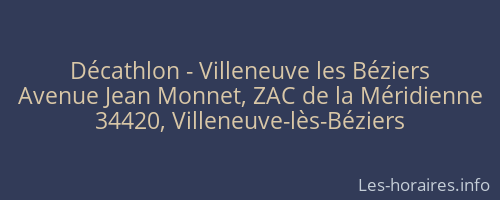 Décathlon - Villeneuve les Béziers