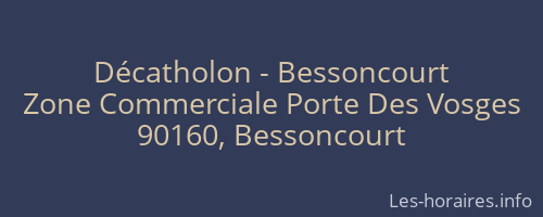 Décatholon - Bessoncourt