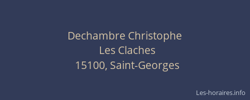 Dechambre Christophe