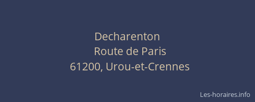 Decharenton