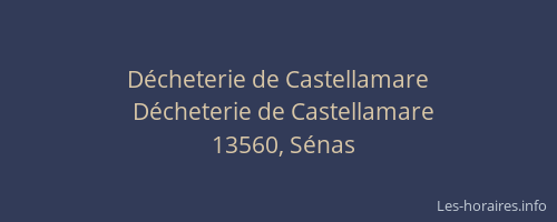 Décheterie de Castellamare