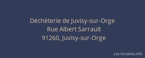 Déchèterie de Juvisy-sur-Orge