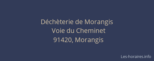 Déchèterie de Morangis