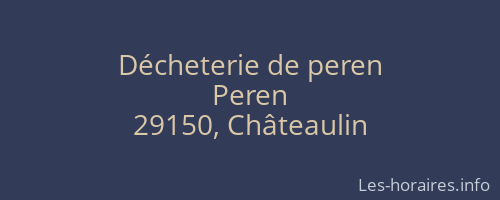 Décheterie de peren